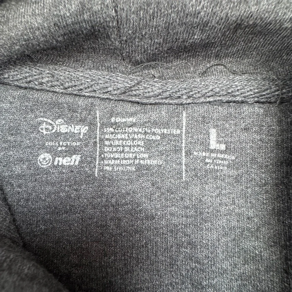 Neff Disney Mickey Mouse Hoodie Mens Large Charcoal Grey Excellent Graphic Print